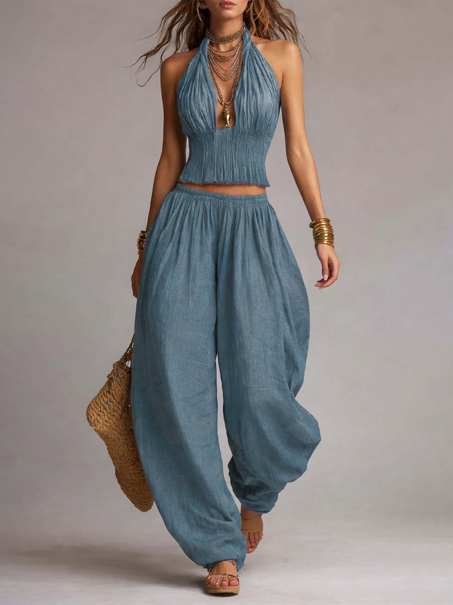 Renata | Měkká dvoudílná souprava v boho stylu