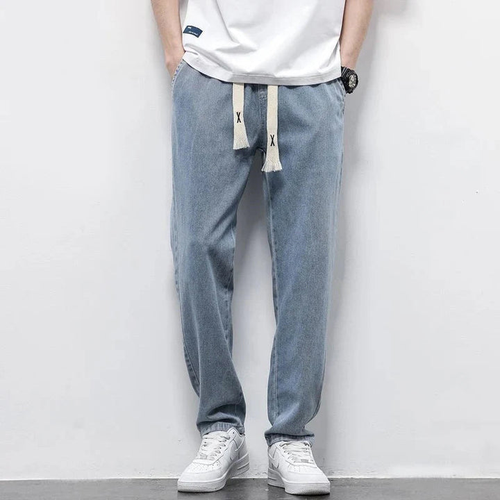 Dominik | Široké pánské džíny s pružným pasem