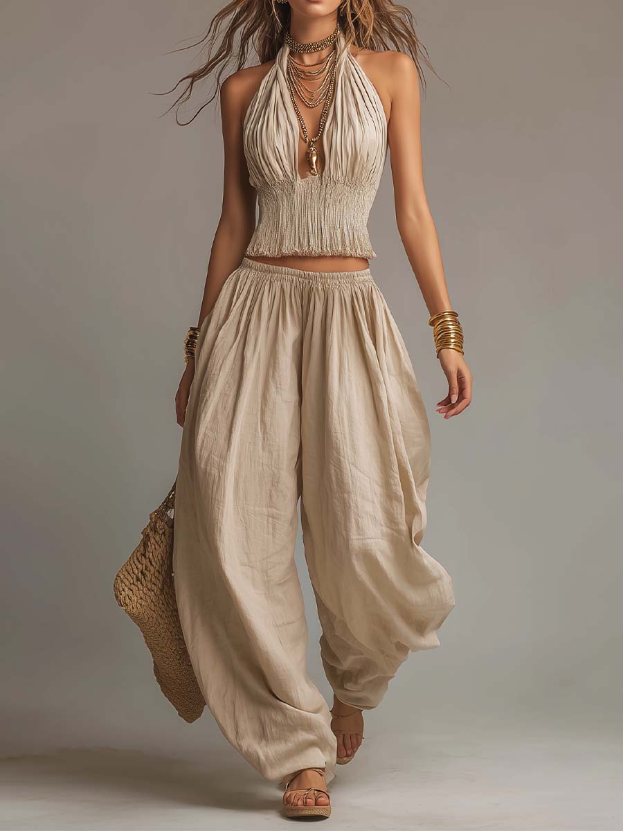 Renata | Měkká dvoudílná souprava v boho stylu