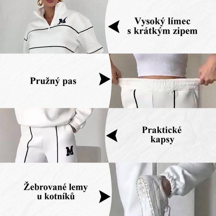 Ilona | Ležérní dvoudílná souprava s liniovým detailem