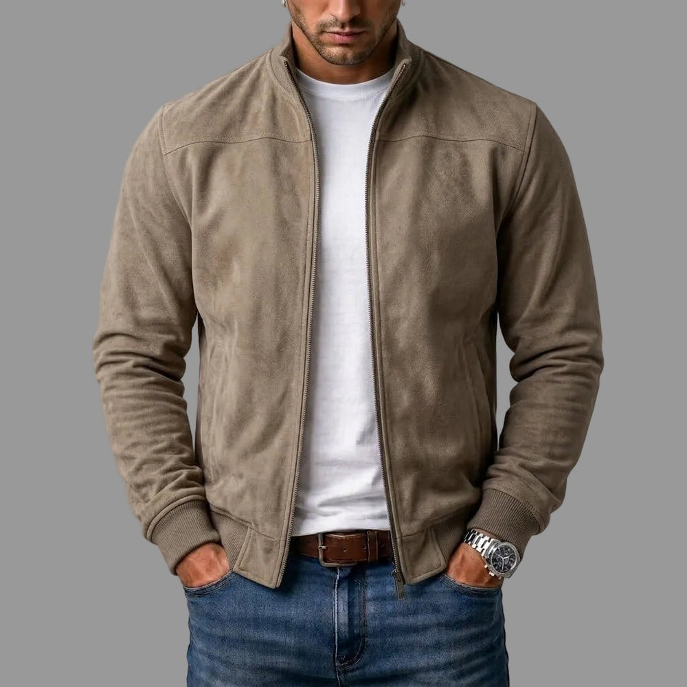 Rudolf | Elegantní pánský semišový bomber