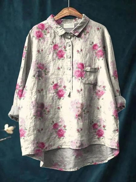Hana | Květovaná halenka ve francouzském vintage stylu