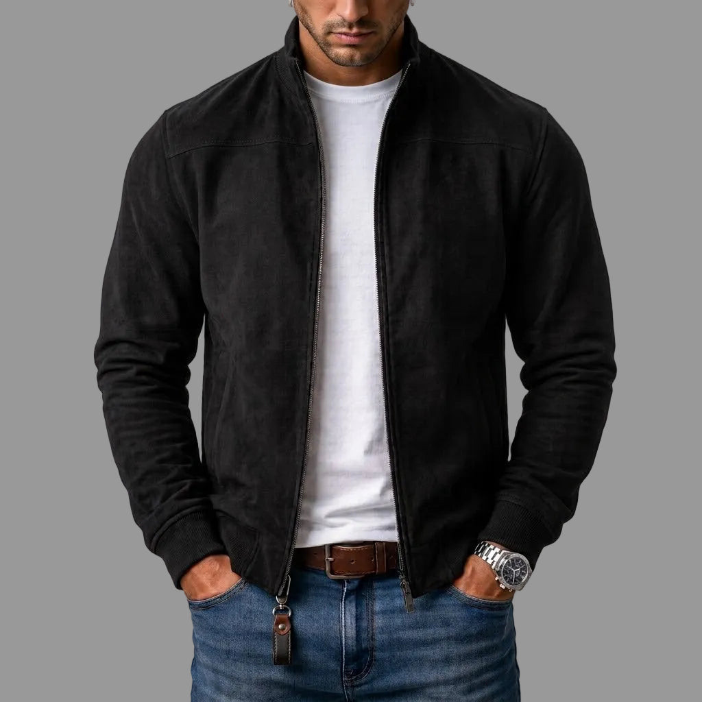 Rudolf | Elegantní pánský semišový bomber