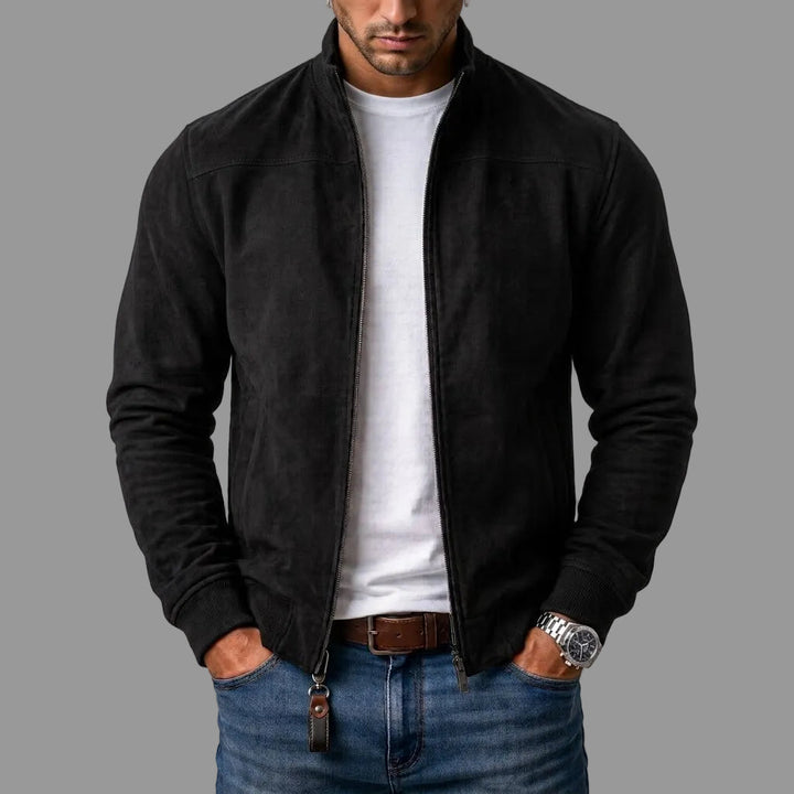 Rudolf | Elegantní pánský semišový bomber