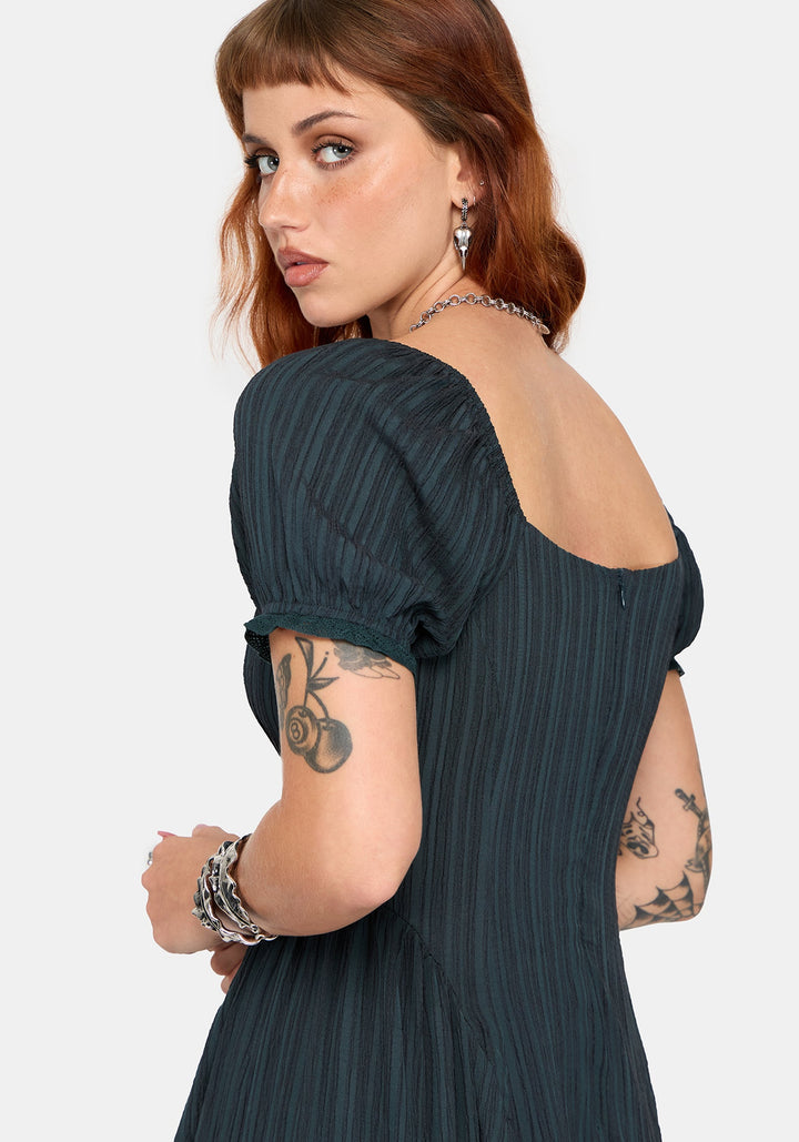 Laura – zelené midi šaty – fotografie 7