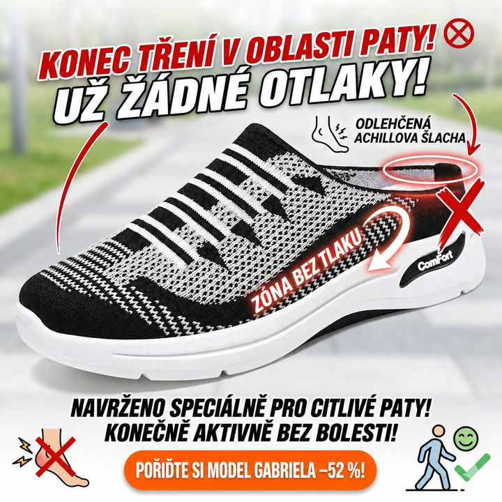 Gabriela | Ergonomické pohodlné tenisky s odlehčením paty