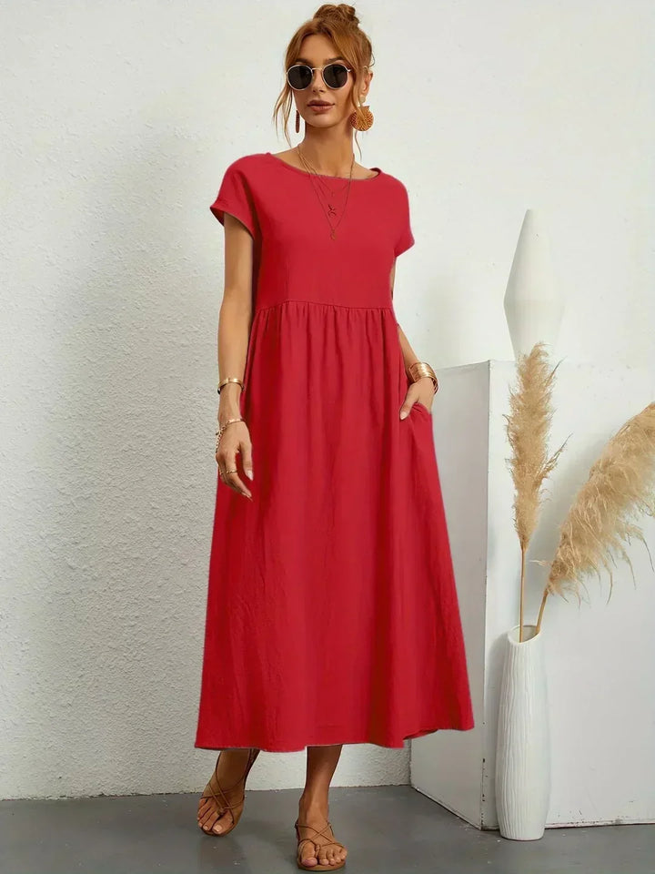 Ilona | Splývavé midi šaty s nadčasovou elegancí