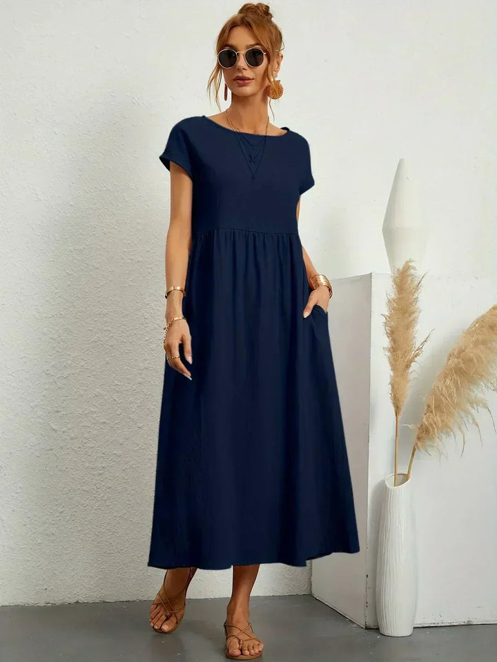 Ilona | Splývavé midi šaty s nadčasovou elegancí