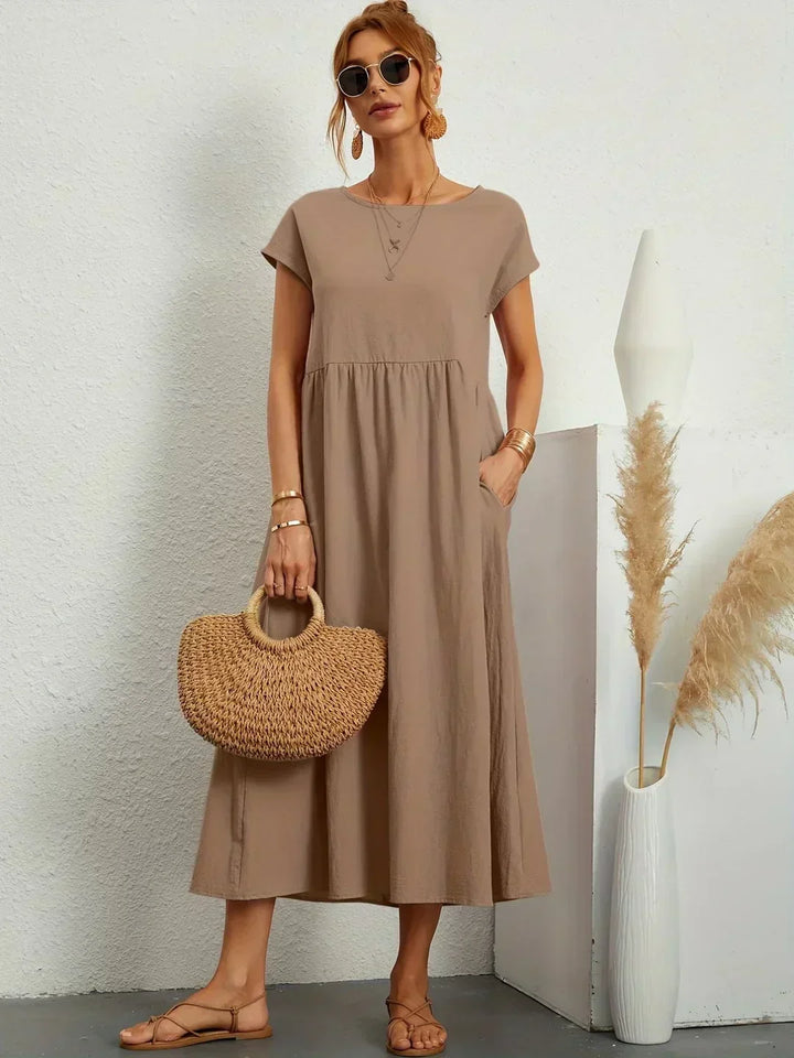Ilona | Splývavé midi šaty s nadčasovou elegancí
