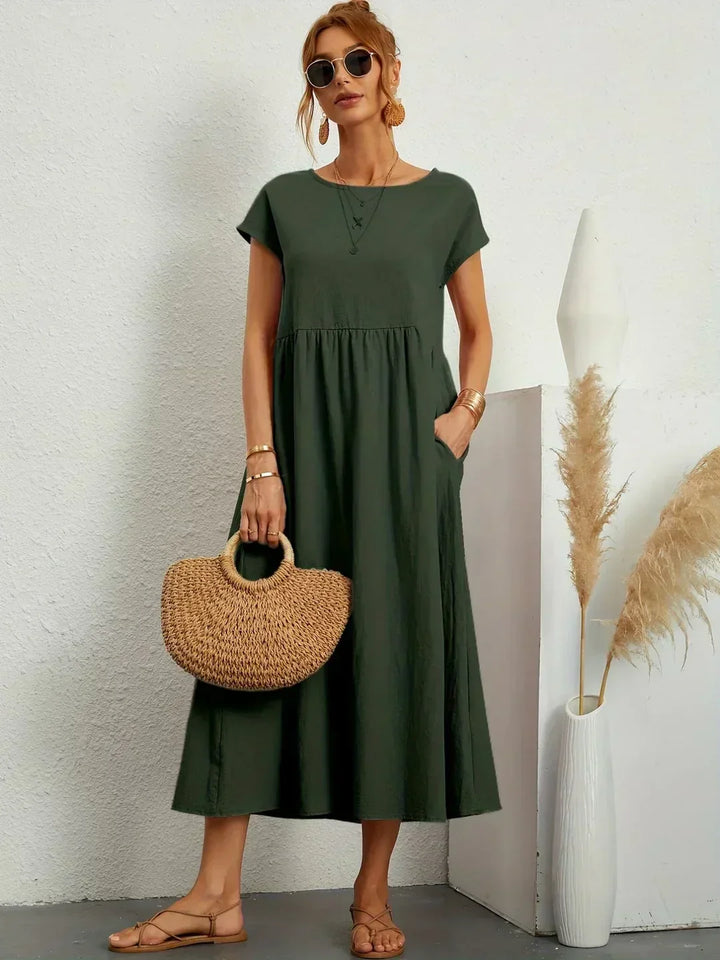 Ilona | Splývavé midi šaty s nadčasovou elegancí