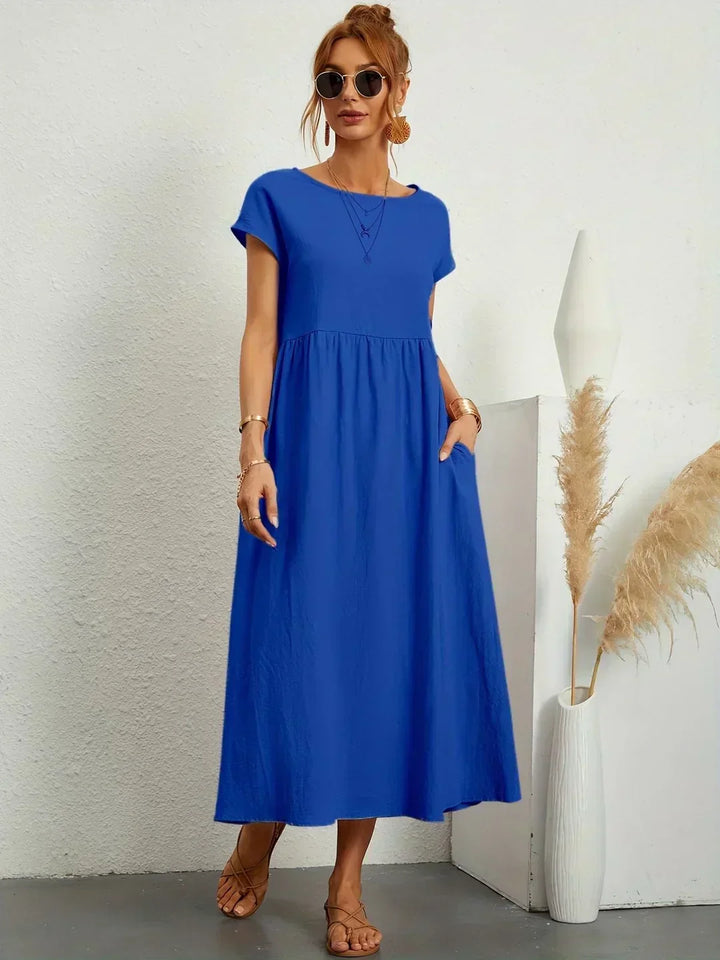 Ilona | Splývavé midi šaty s nadčasovou elegancí
