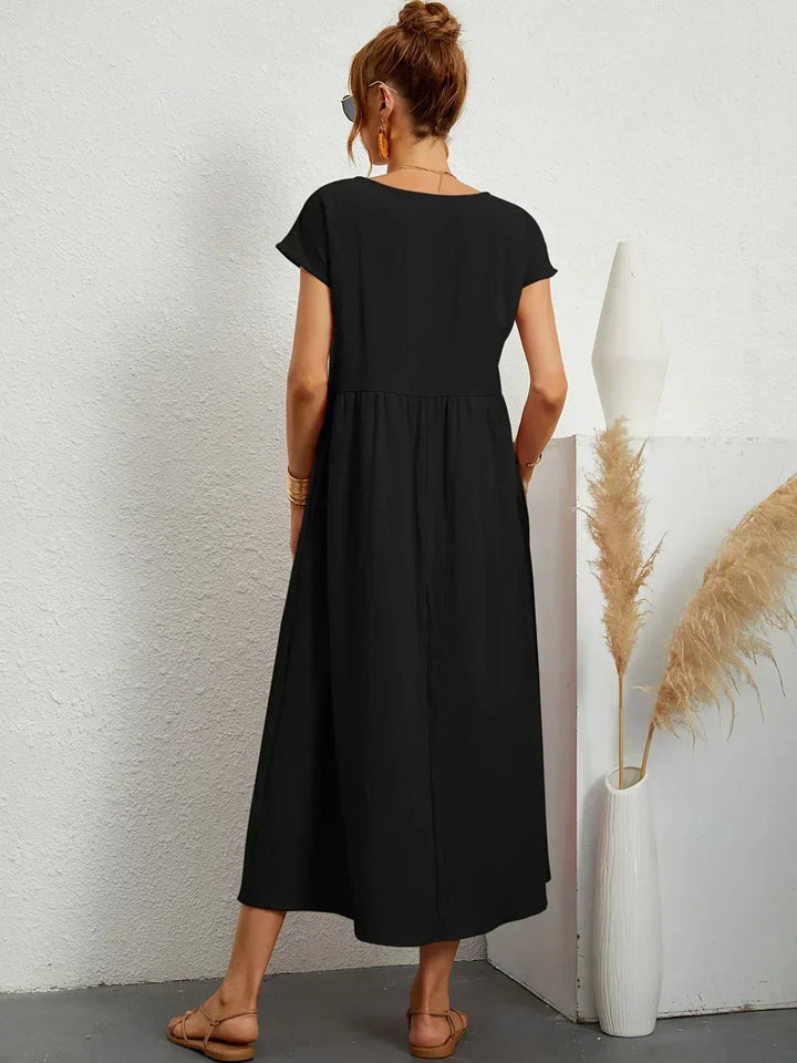 Ilona | Splývavé midi šaty s nadčasovou elegancí