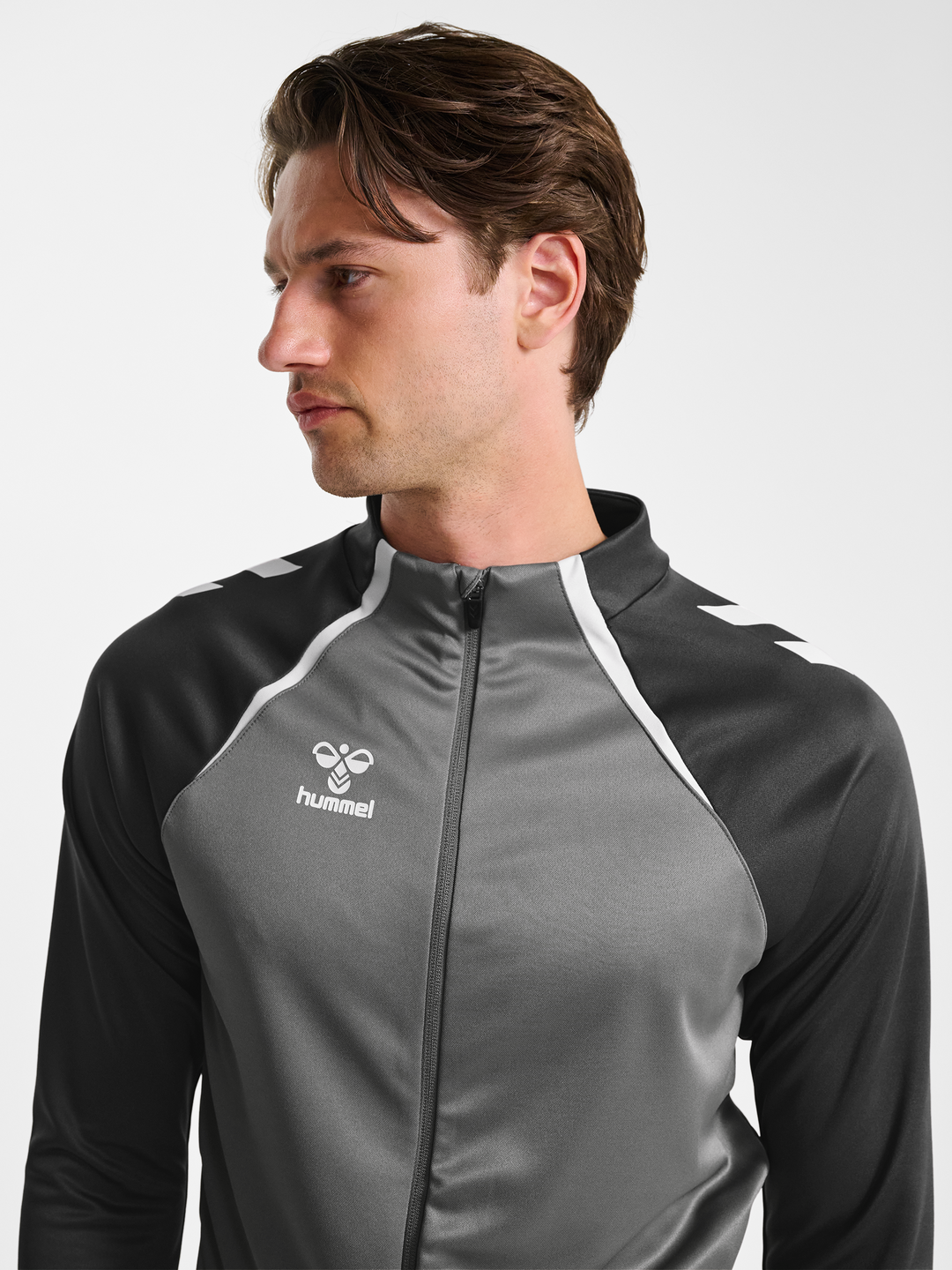 Richard – unisex sportovní mikina na zip – Šedá – fotografie 4