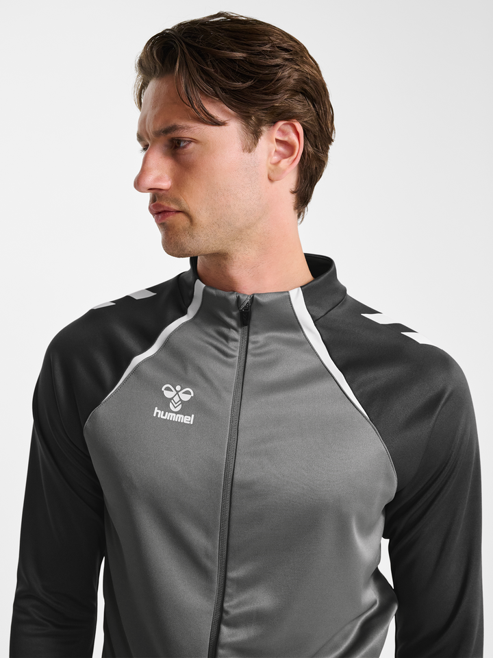 Richard – unisex sportovní mikina na zip – Šedá – fotografie 4