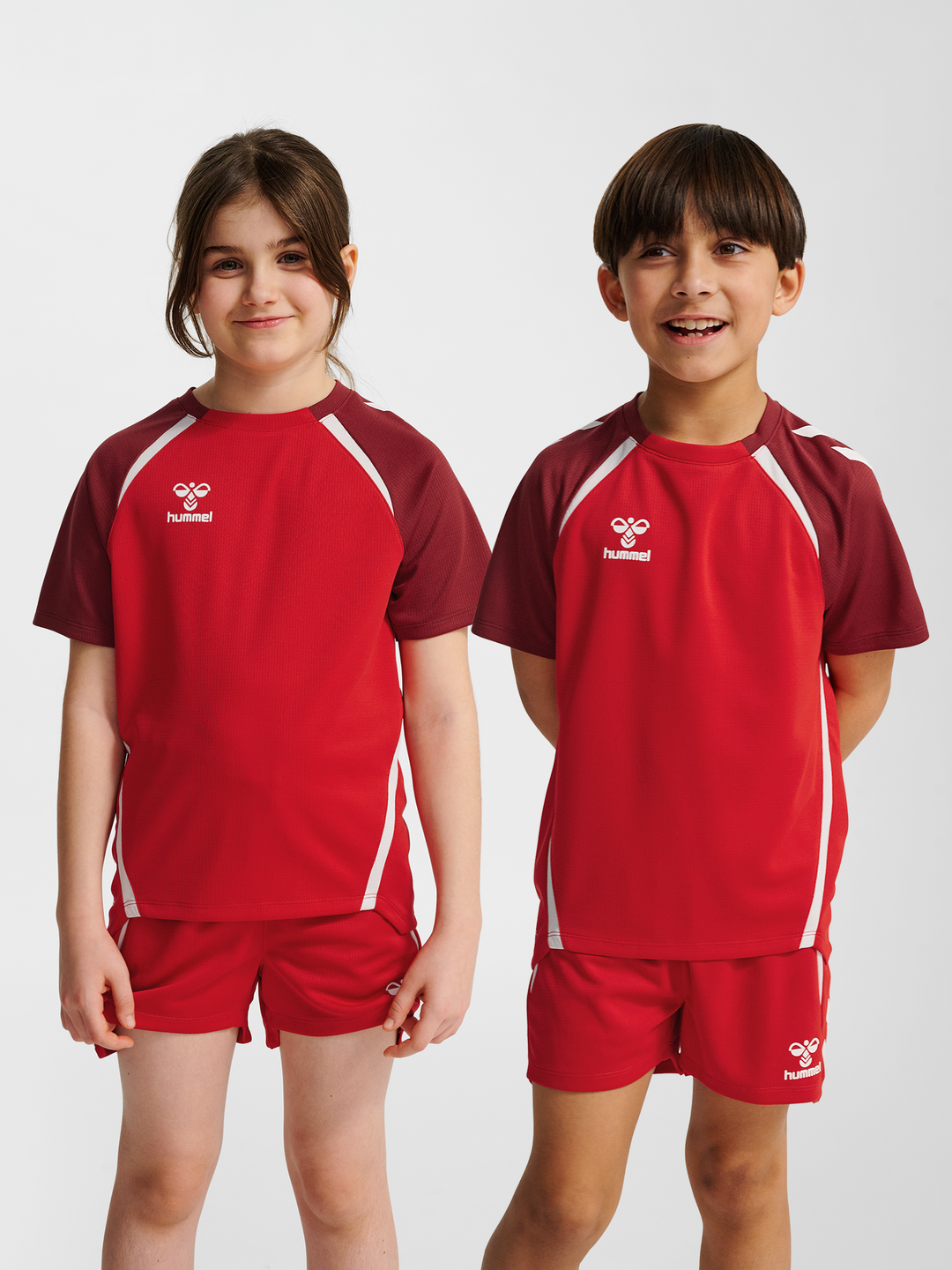 Tibor – dětský sportovní dres s krátkým rukávem – Červená – fotografie 1
