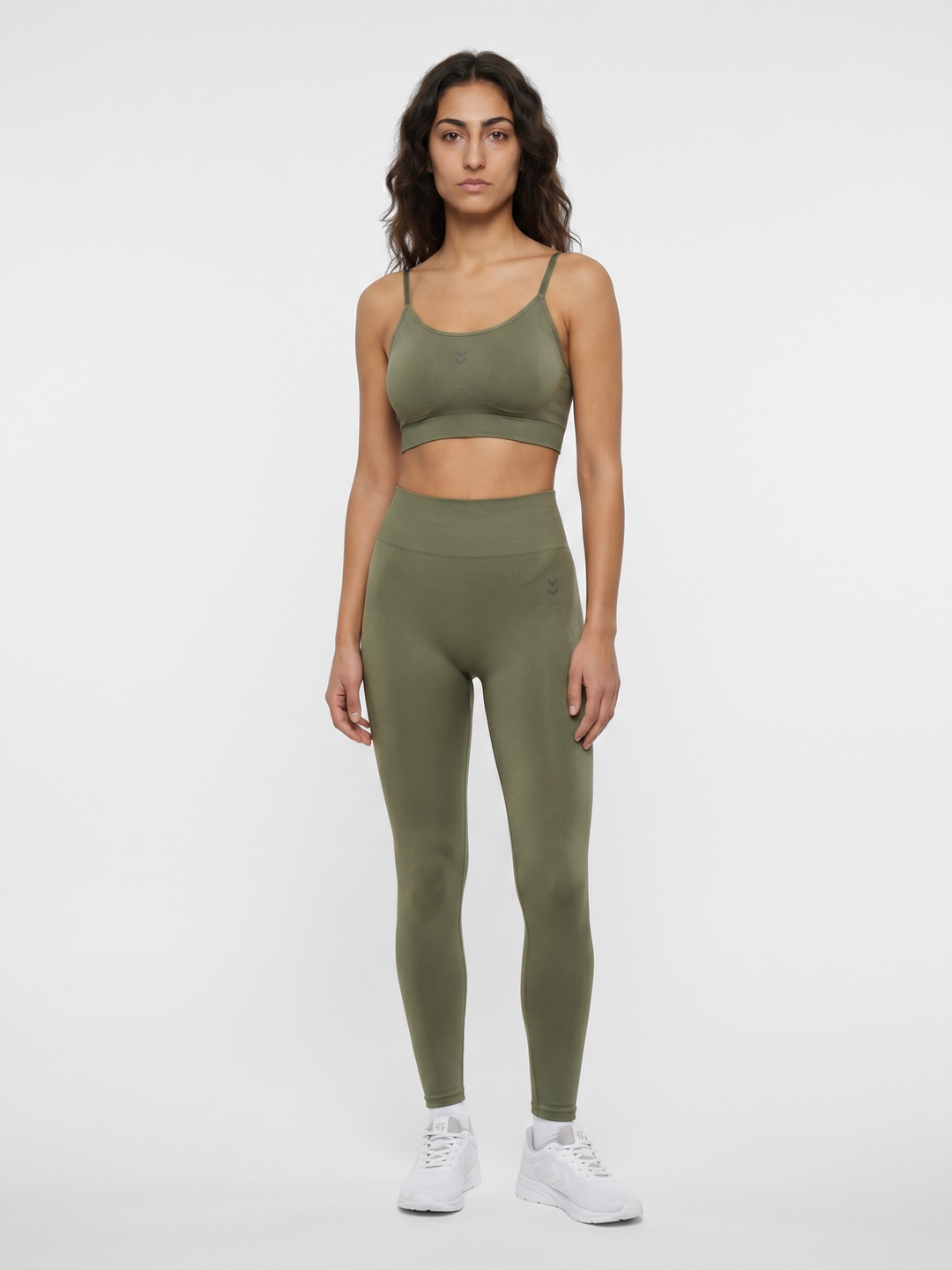 Karel – unisex bezešvé sportovní legíny – Zelená – fotografie 1
