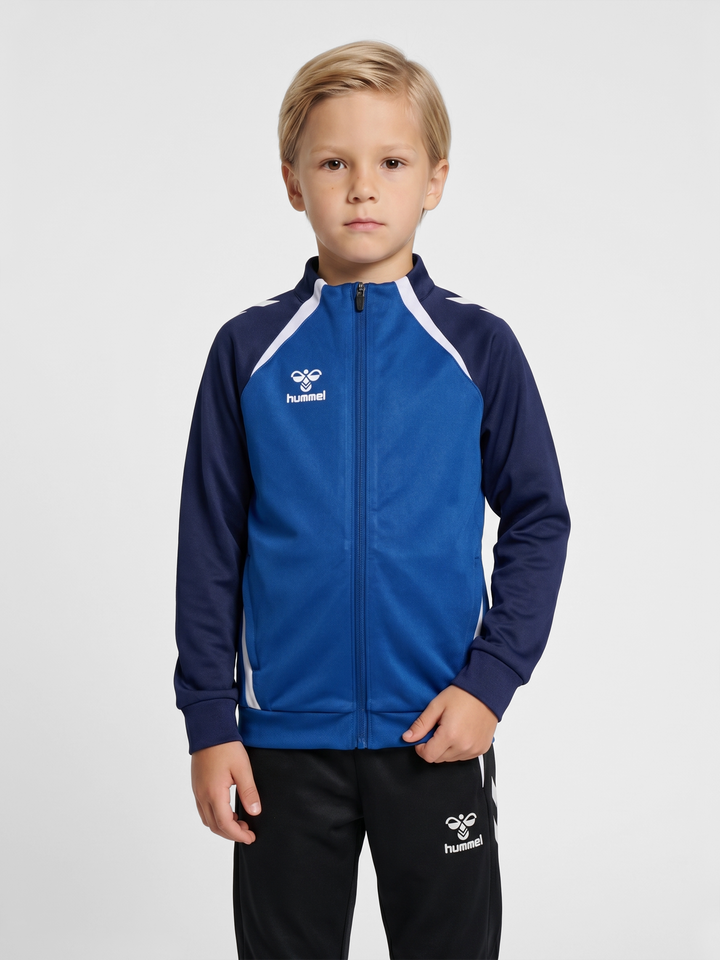 Cyril – dětská sportovní mikina na zip – Modrá – fotografie 1