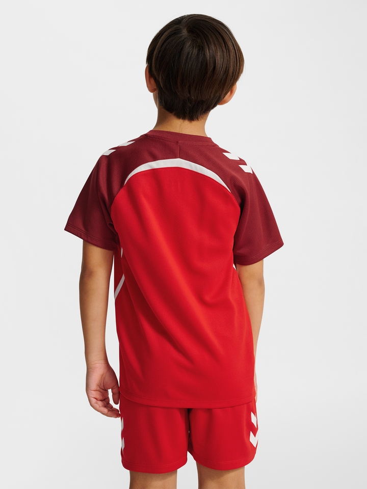 Tibor – dětský sportovní dres s krátkým rukávem – Červená – fotografie 4