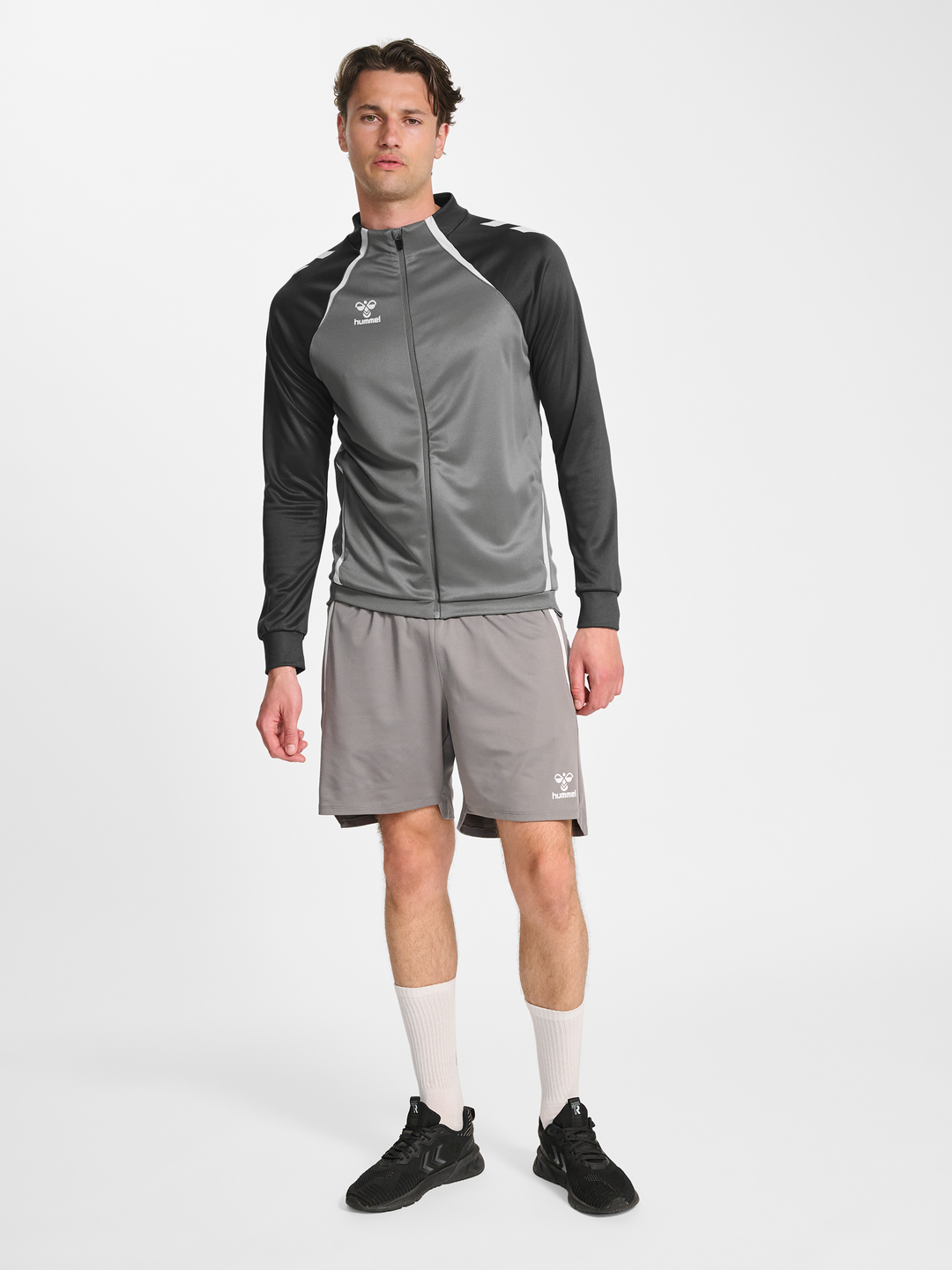 Richard – unisex sportovní mikina na zip – Šedá – fotografie 3