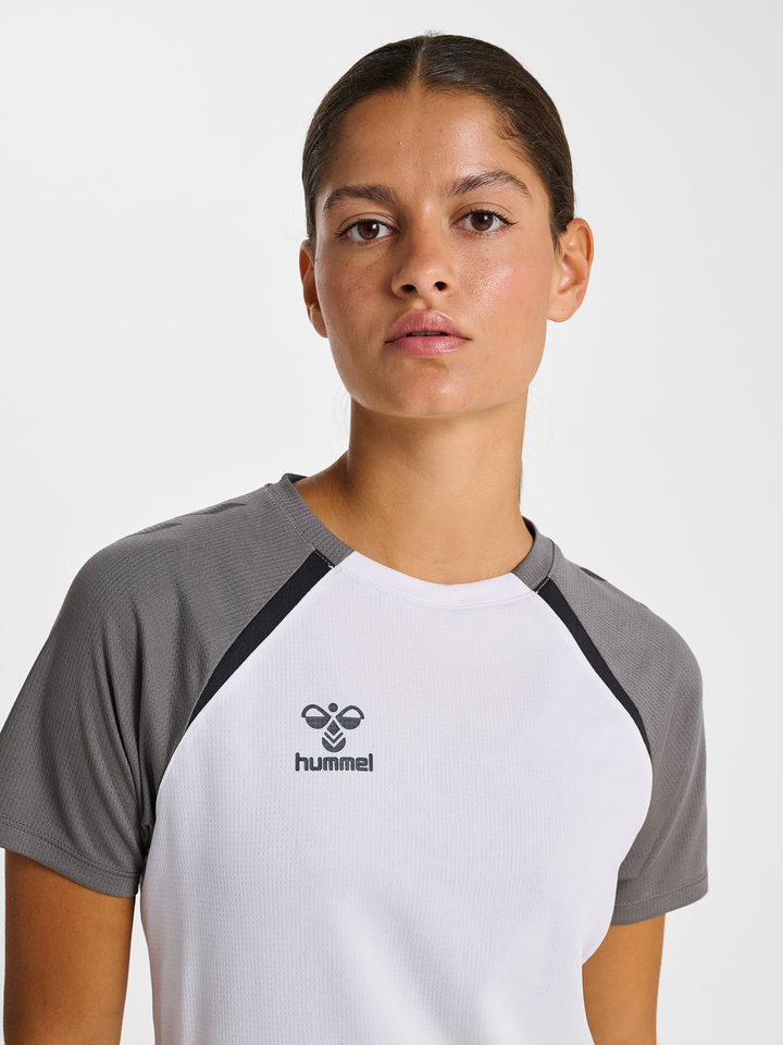 Sandra – dámský sportovní dres s krátkým rukávem – Bílá – fotografie 4