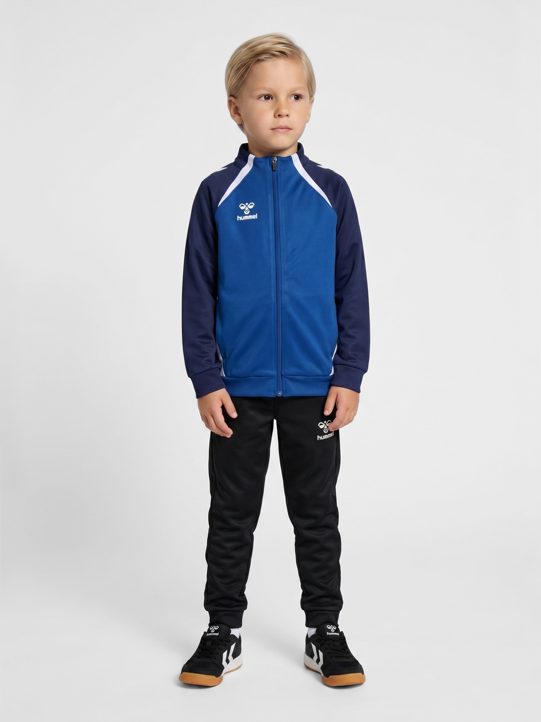 Cyril – dětská sportovní mikina na zip – Modrá – fotografie 2