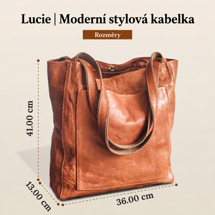 Lucie | Moderní stylová kožená kabelka