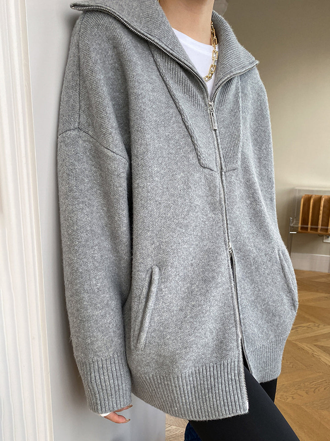 Viktorie | Oversize kardigan s otevřeným límcem
