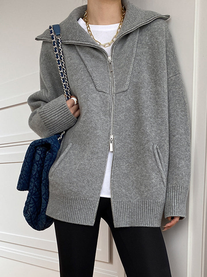 Viktorie | Oversize kardigan s otevřeným límcem
