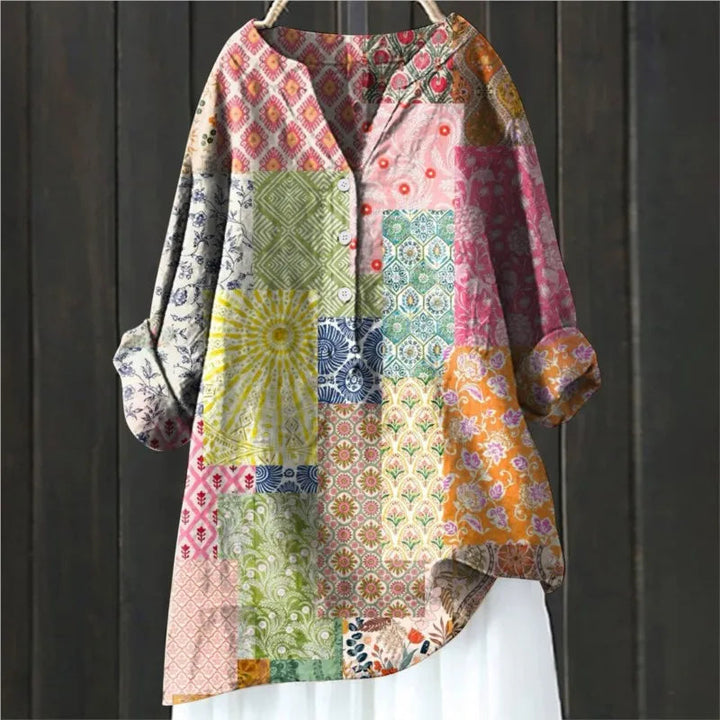 Michaela | Květovaná halenka ve francouzském vintage stylu