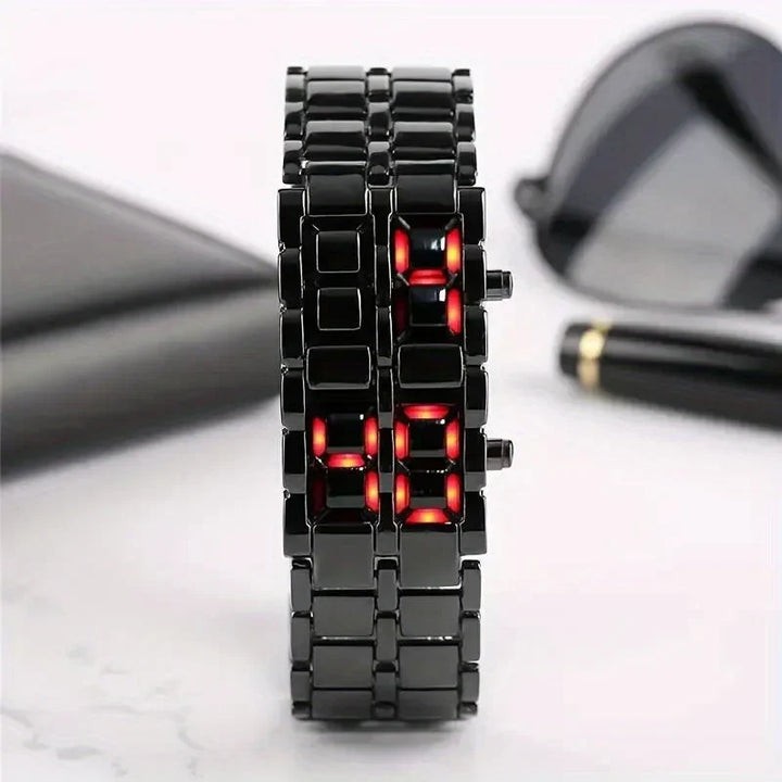 Bedřich | LED hodinky s nerezovým náramkem