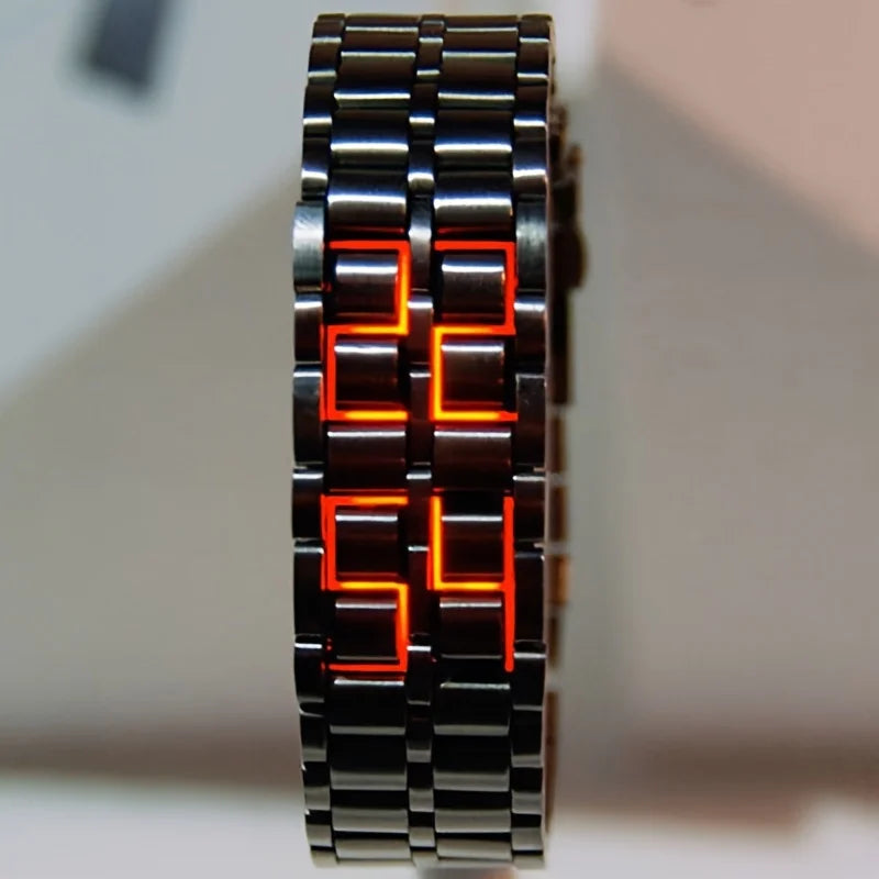 Bedřich | LED hodinky s nerezovým náramkem