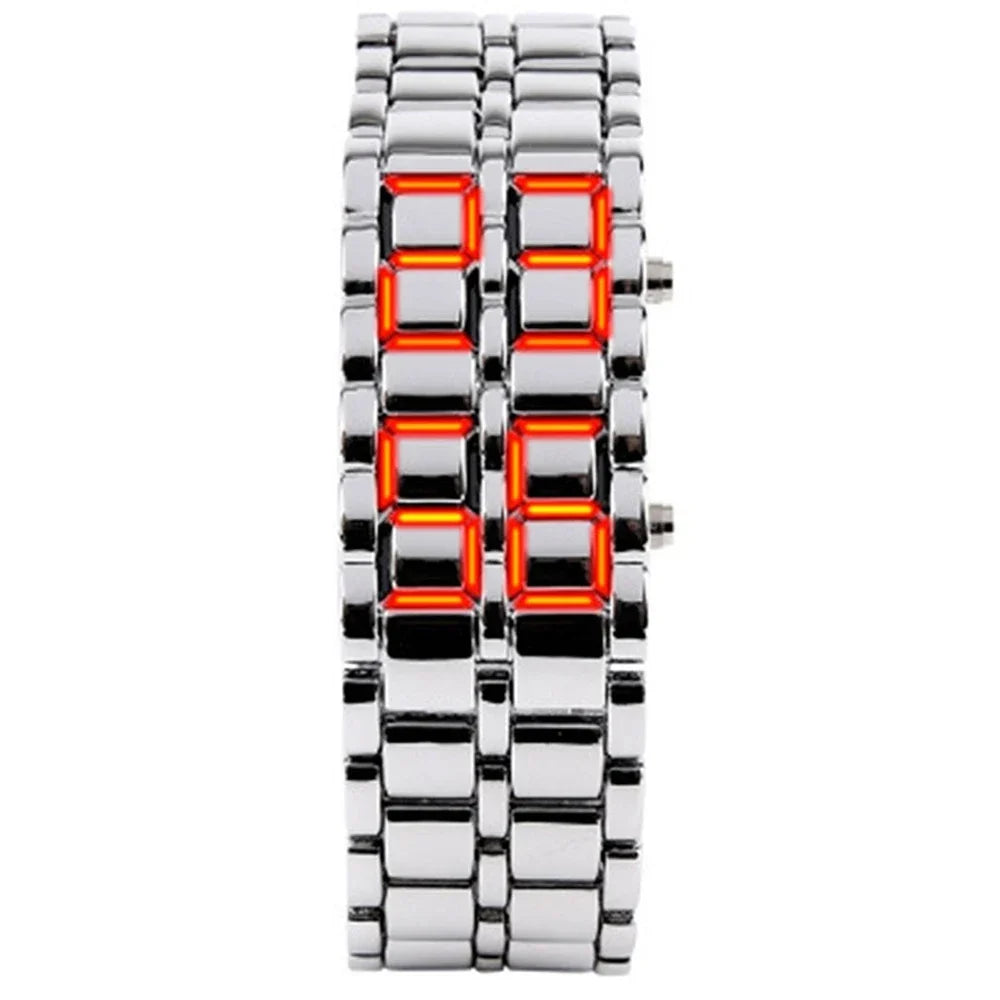 Bedřich | LED hodinky s nerezovým náramkem
