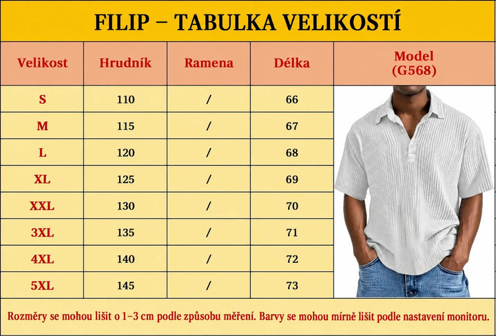 Filip | Pánská letní košile v retro stylu