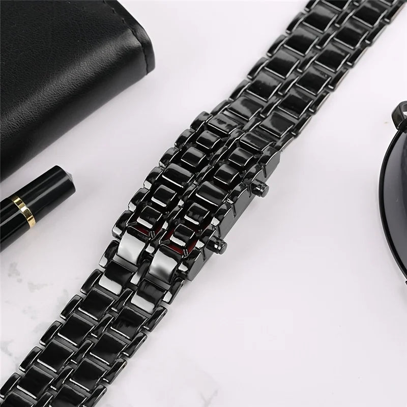 Bedřich | LED hodinky s nerezovým náramkem