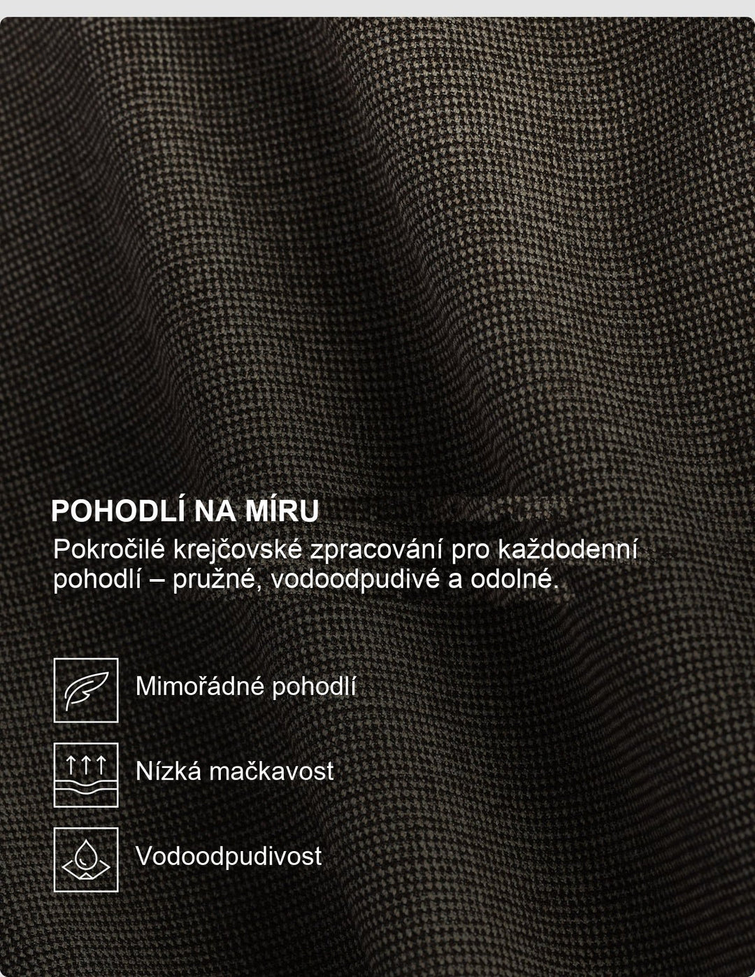 Ivo – pánské pružné společenské kalhoty – Stanfordské proužky – fotografie 4