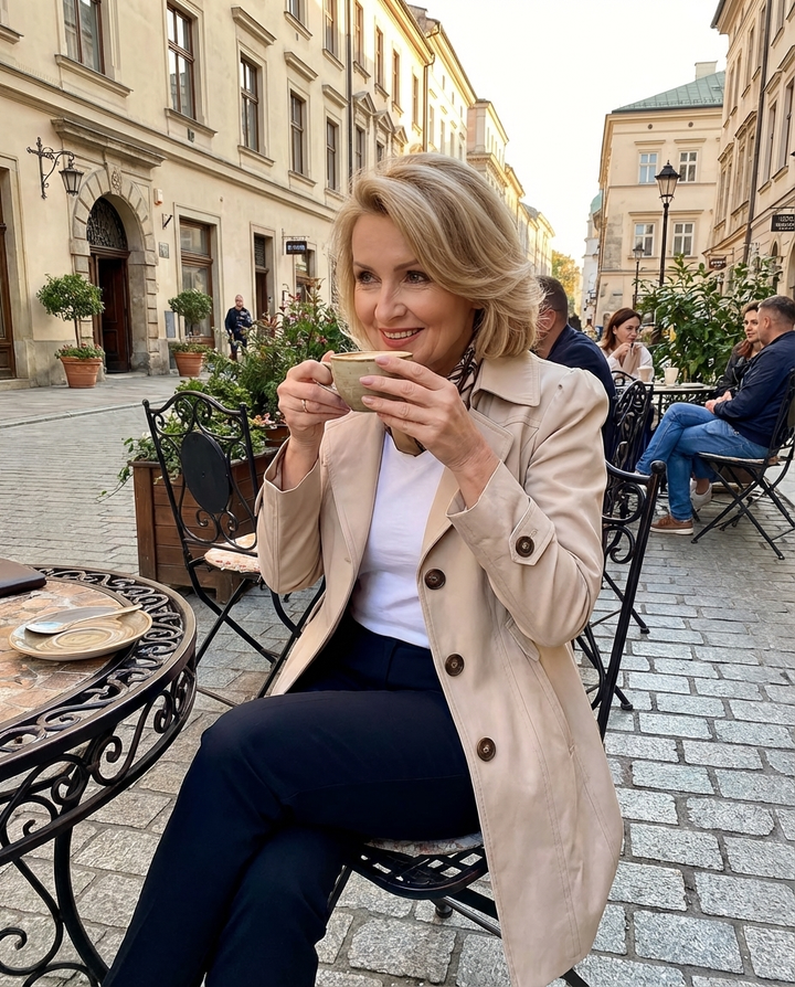 Gabriela | Elegantní letní kabát ve vintage stylu