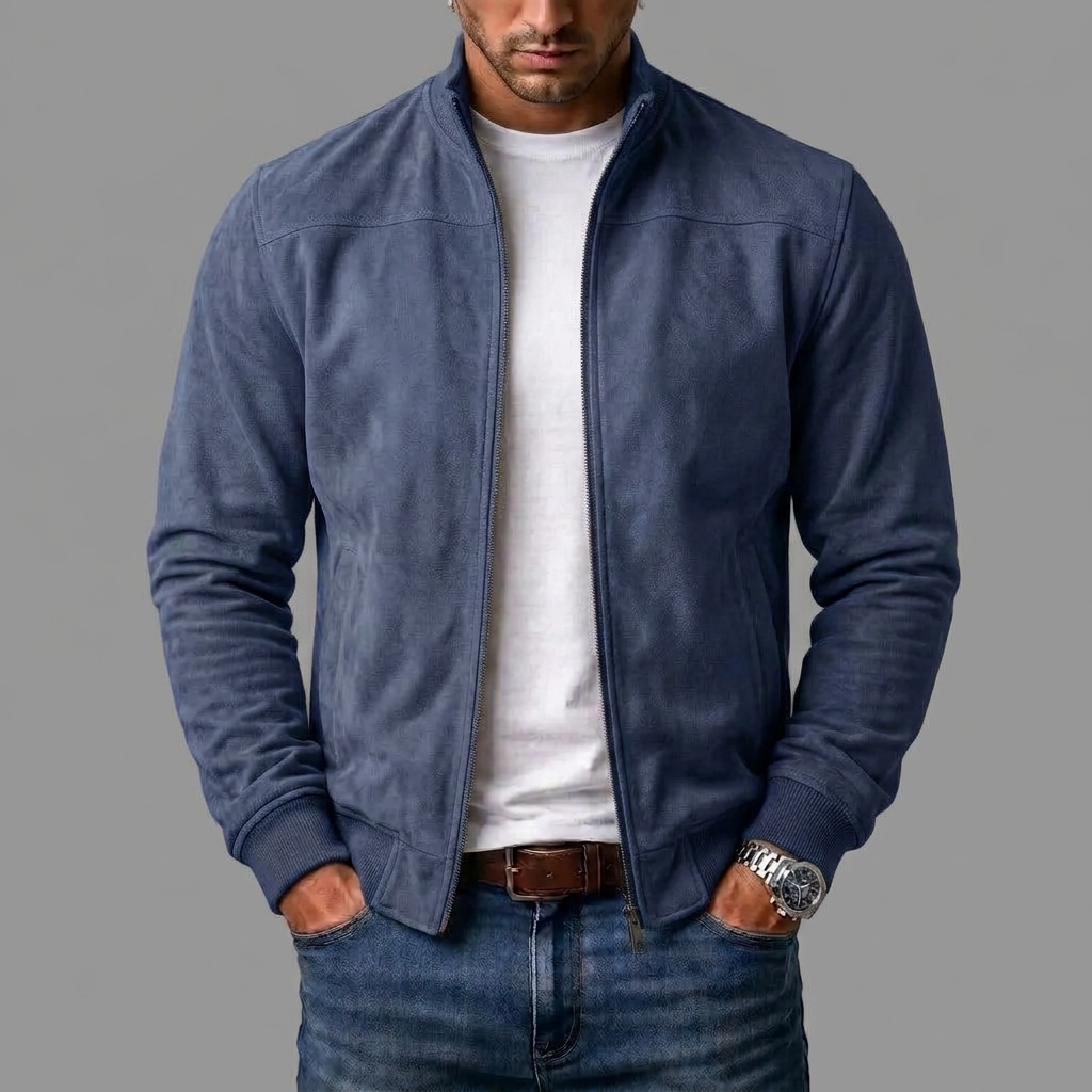 Rudolf | Elegantní pánský semišový bomber