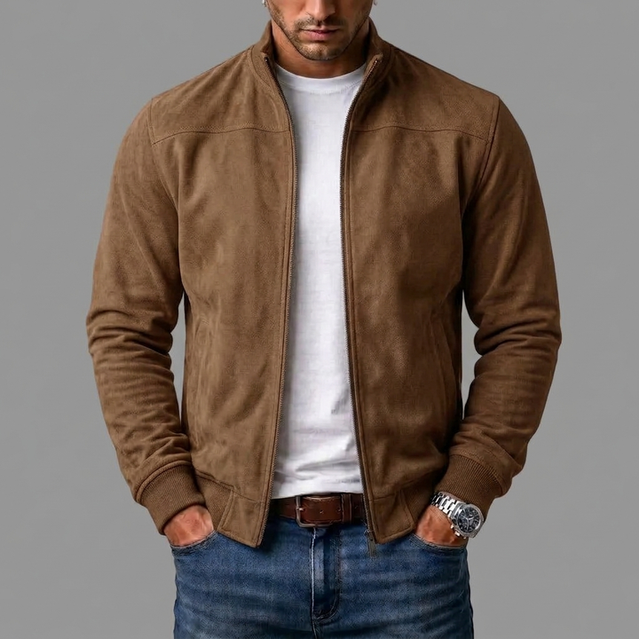 Rudolf | Elegantní pánský semišový bomber