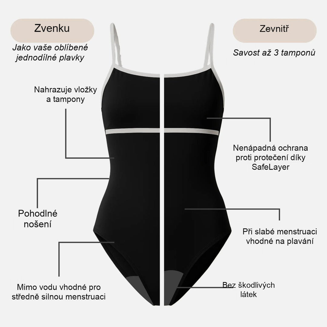 Alice – dámské jednodílné menstruační plavky