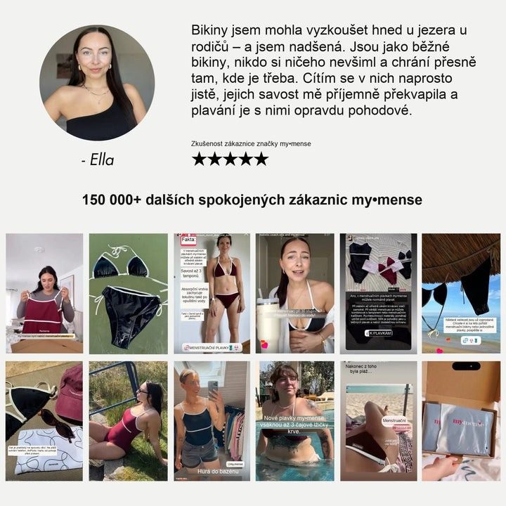 Běla – menstruační spodní díl plavek