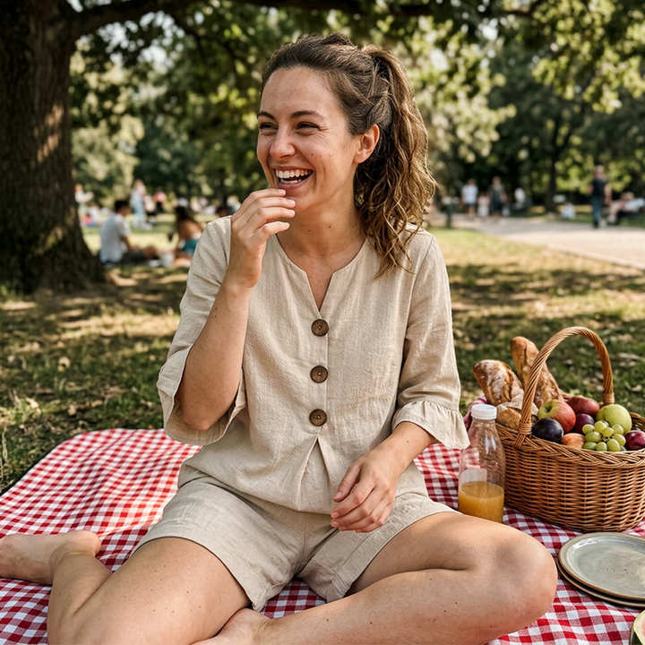 Denisa | Ležérní dvoudílná bavlněná souprava