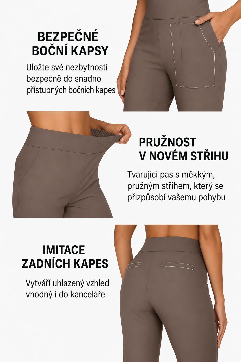 Klára – pohodlný střih kalhot